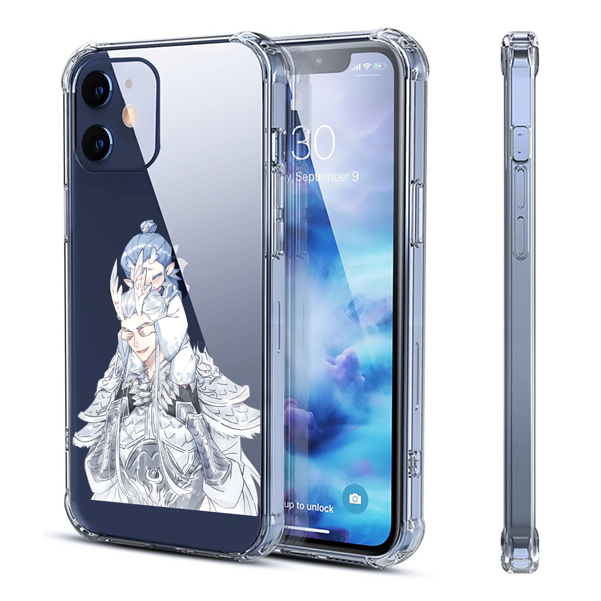 （画像用） Ne Zha 2 ナタ 魔童の大暴れ 【iPhone 12シリーズ対応】透明スマホケース（クリアソフトケース）